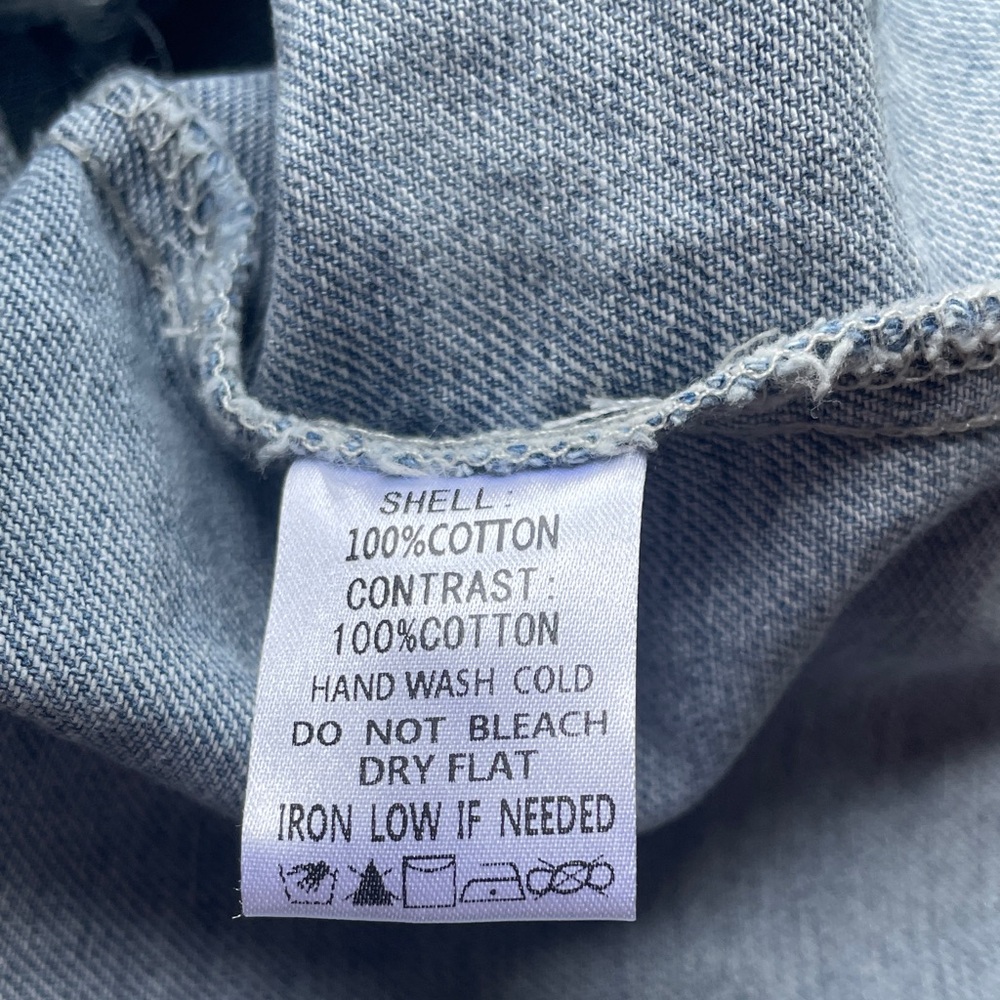 ARULA 1X NWT Blue Jean Jacket with Smiley Patch - Picture 8 of 8